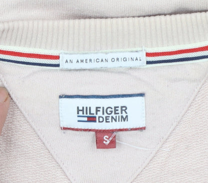 Hilfiger Denim Women's Beige Cotton Pullover Sweatshirt Size S