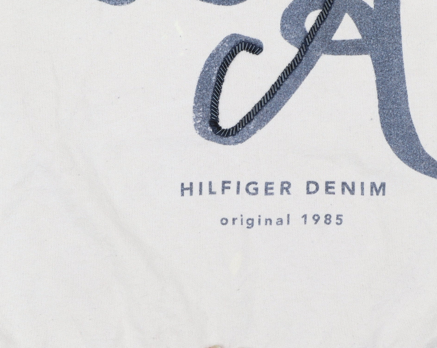 Hilfiger Denim Women's Beige Cotton Pullover Sweatshirt Size S