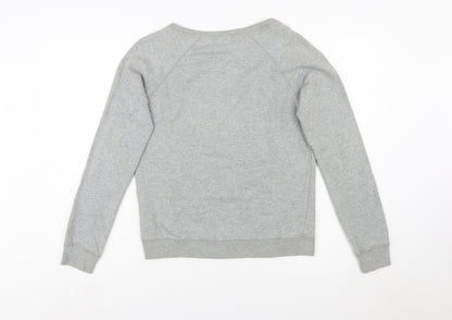 Nike Womens Grey Crew Neck Pullover Sweatshirt XS