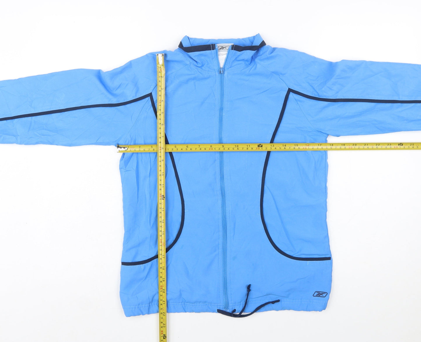 Reebok Womens Blue Size 10 Windbreaker Active Jacket