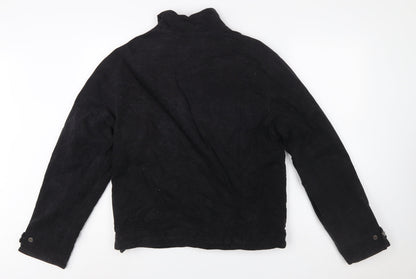 Napapijri Men's Black Small Cotton Full Zip Outdoor Jacket