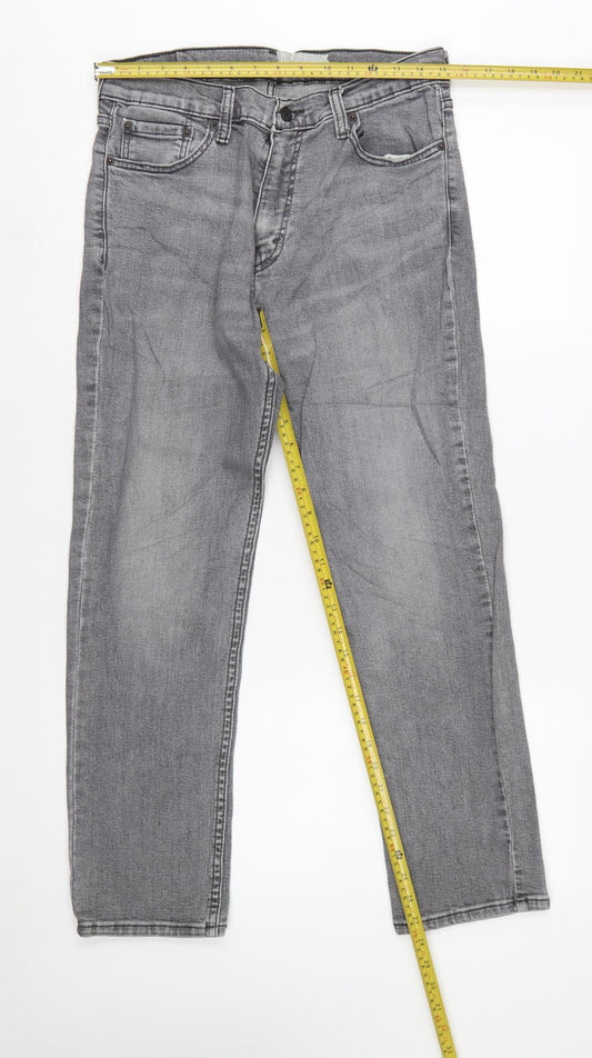 Levi's 511 Men's Grey Straight Regular Fit Denim Jeans W32 L29