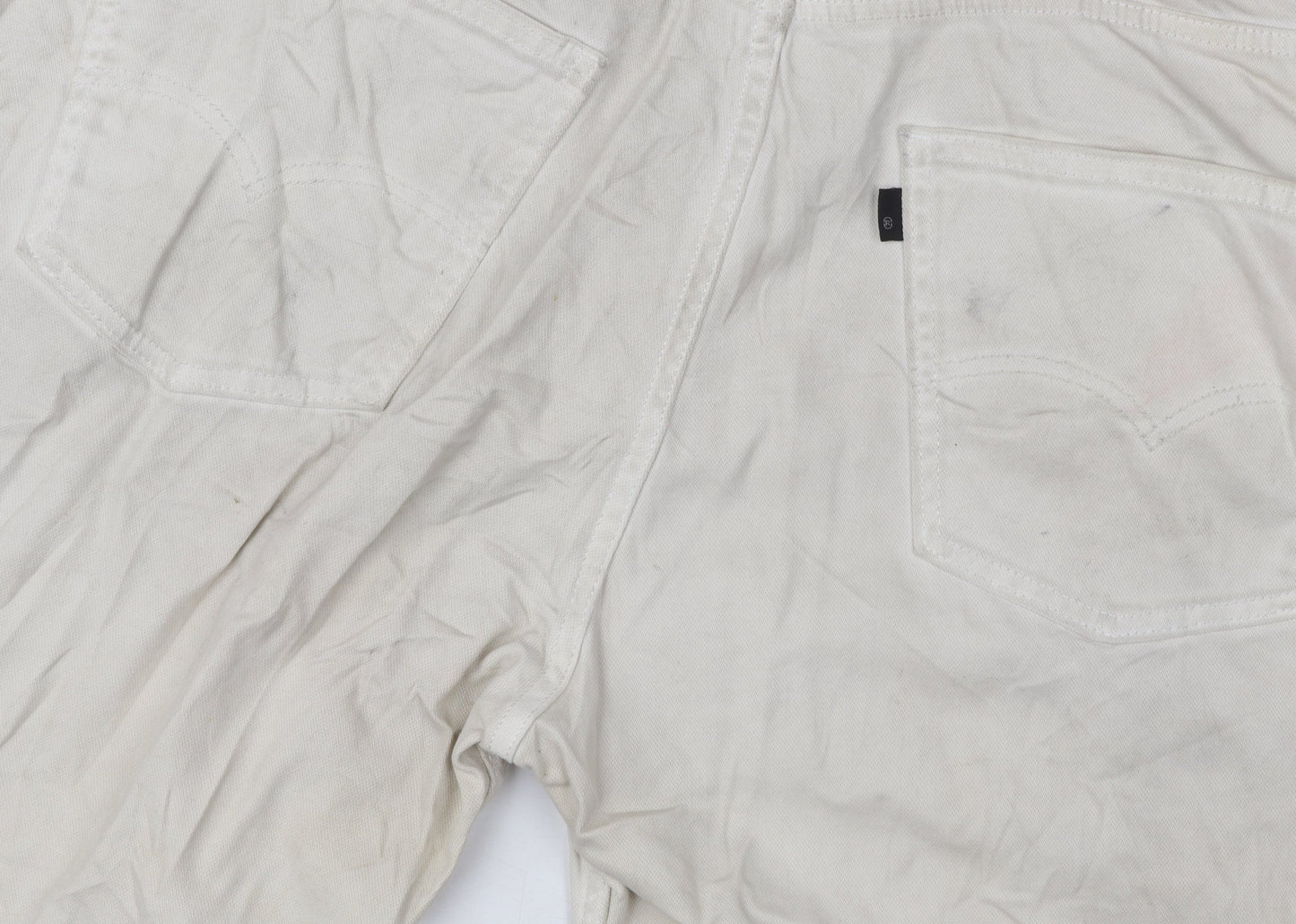 Levi's Men's Beige Chino Shorts W36 Regular Fit Cotton Blend