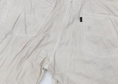 Levi's Men's Beige Chino Shorts W36 Regular Fit Cotton Blend