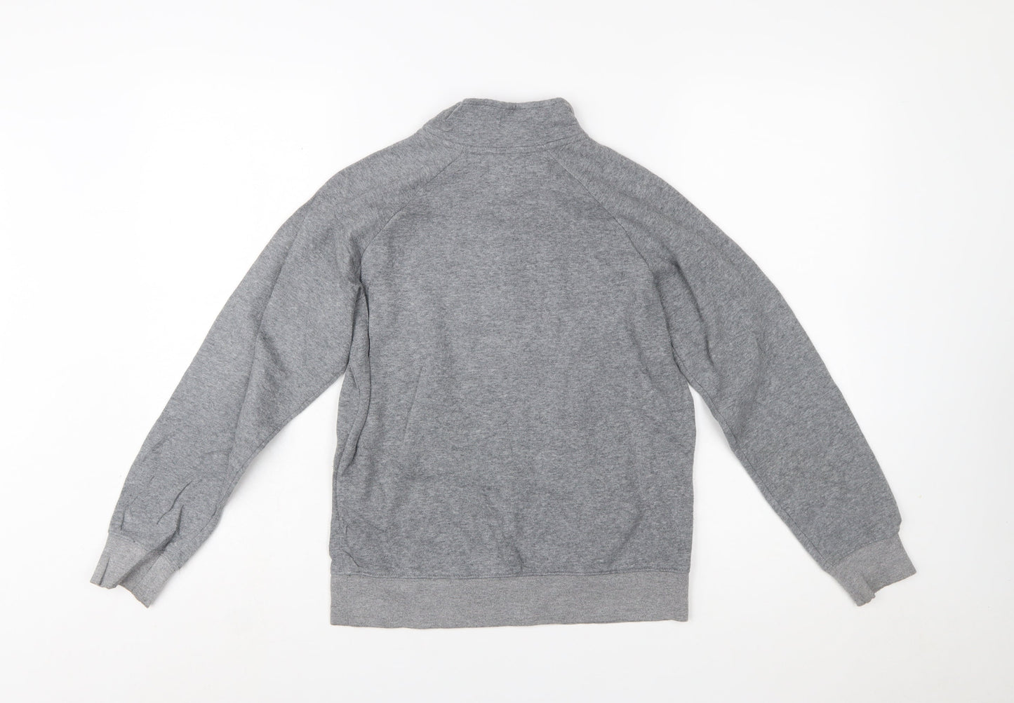 Jordan Boys Grey 1/2 Zip Hoodie Sweatshirt 10-12 Years Cotton Blend