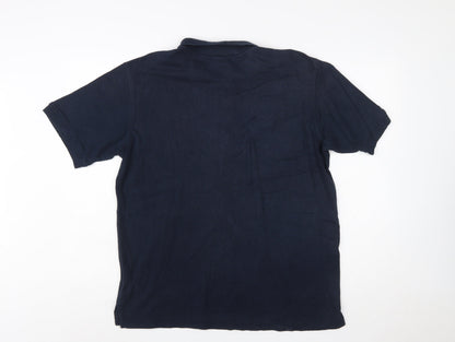 Umbro Men's Blue XL Polo Shirt Classic Sports Logo