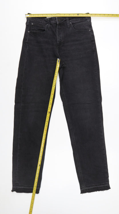 Lee Women’s Black Carol Straight Leg Jeans W29 L35 Stretch Denim