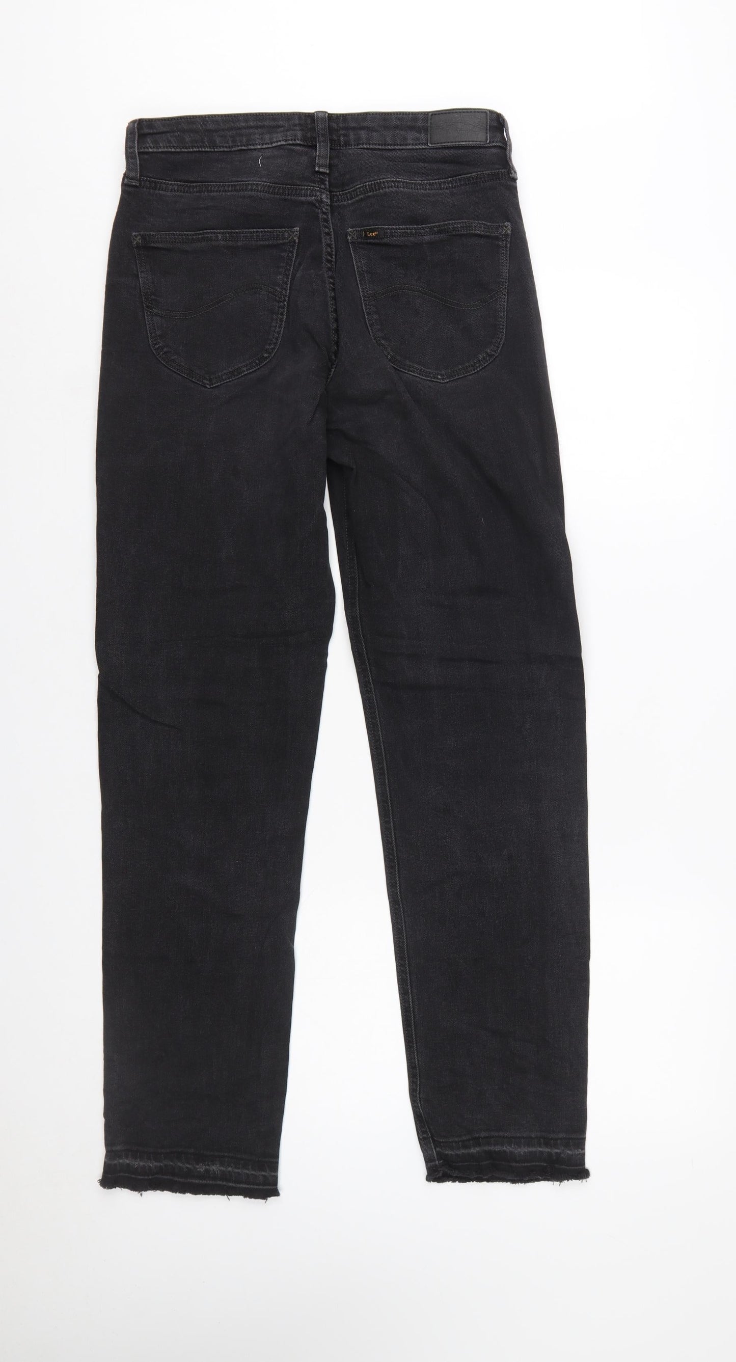 Lee Women’s Black Carol Straight Leg Jeans W29 L35 Stretch Denim