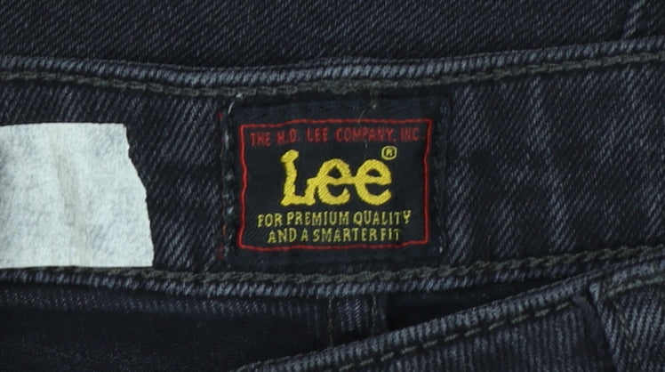 Lee Women’s Black Carol Straight Leg Jeans W29 L35 Stretch Denim
