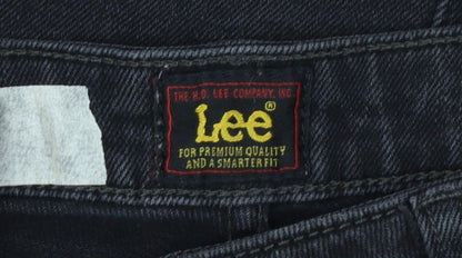 Lee Women’s Black Carol Straight Leg Jeans W29 L35 Stretch Denim