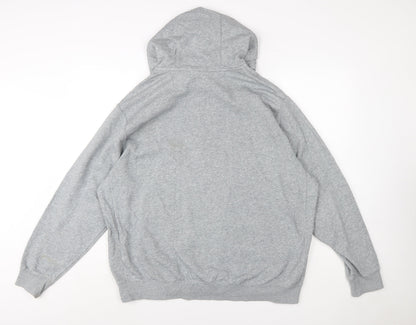 Nike Mens Grey Full Zip Hoodie Sweatshirt XL Regular Fit