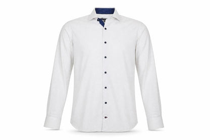 Tommy Hilfiger Men's White Slim Fit Polka Dot Button-Up Shirt Size 15