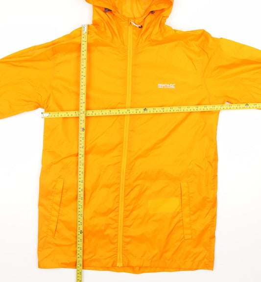 Regatta Men's Orange Hooded Waterproof Windbreaker Jacket Size M