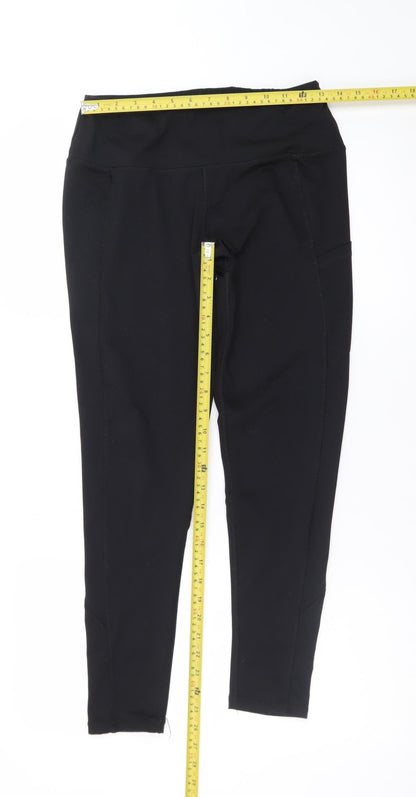 Workout Women's Black High Rise Ankle Leggings Size S 10/12