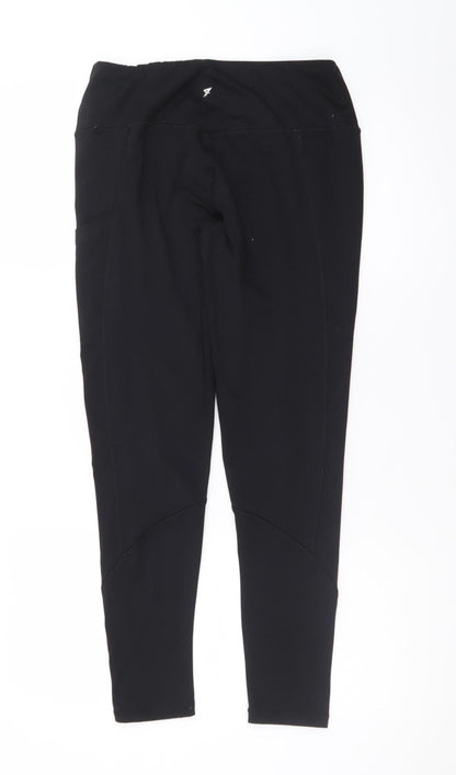 Workout Women's Black High Rise Ankle Leggings Size S 10/12
