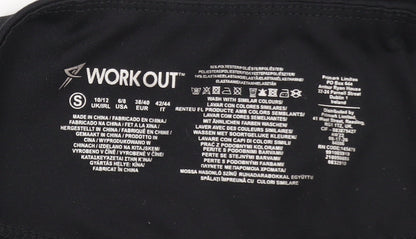 Workout Women's Black High Rise Ankle Leggings Size S 10/12
