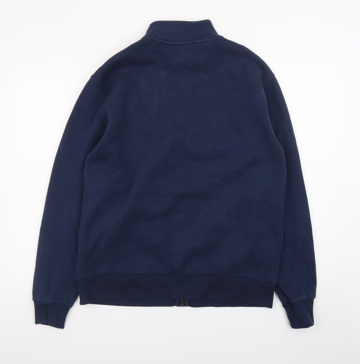 St. Bernard Men's Blue Full Zip Sweatshirt Medium Regular Fit