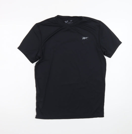 Reebok Men's Black Athletic T-Shirt Size M Moisture Wicking Top