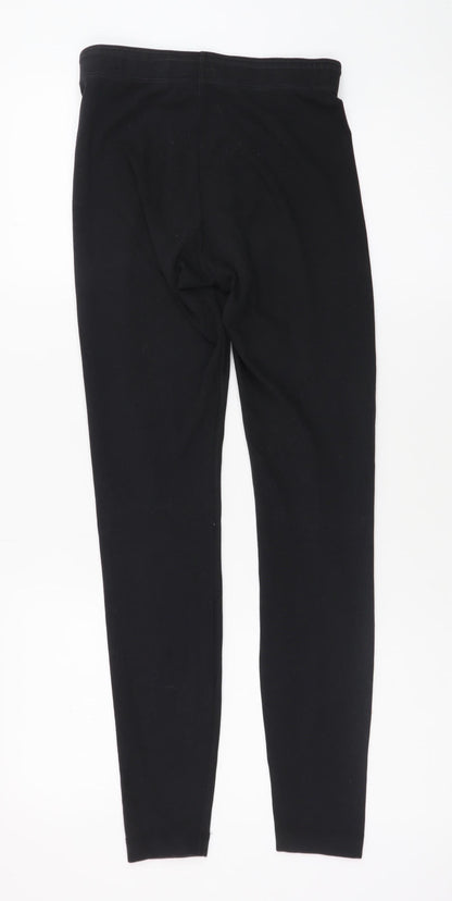 Nike Women's Black XS Stretch Cotton Blend Sports Leggings