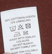 Dunnes Stores Women’s Brown Midi Linen Cotton Straight Skirt Size 14