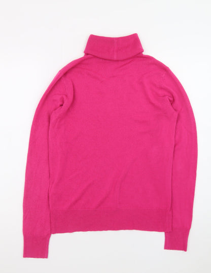 Noisy May Women’s Pink Roll Neck Long Sleeve Jumper Size M