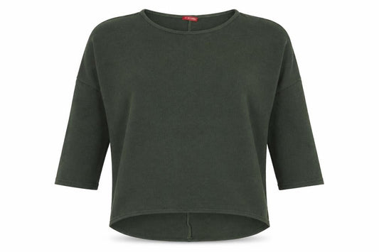 Influence Women Green Relaxed Pullover Jumper Size S