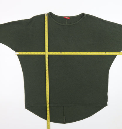 Influence Women Green Relaxed Pullover Jumper Size S