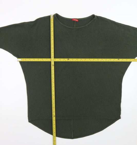 Influence Women Green Relaxed Pullover Jumper Size S