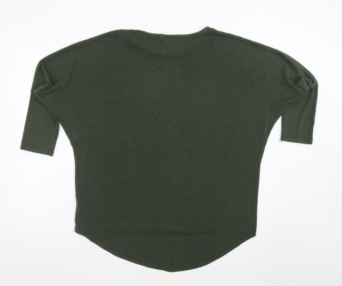 Influence Women Green Relaxed Pullover Jumper Size S