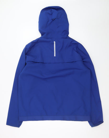 Dunnes Stores Men's Blue Hooded Windbreaker Jacket Size L