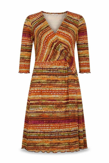 Quin and Donnelly Women’s Multicoloured Size 12 Jersey Wrap Dress