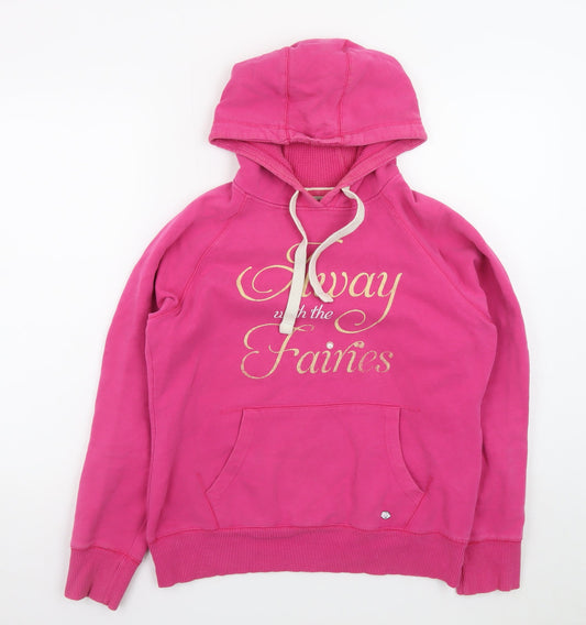 Hairy Baby Women's Pink Pullover Hoodie Medium 'Away with the Fairies'