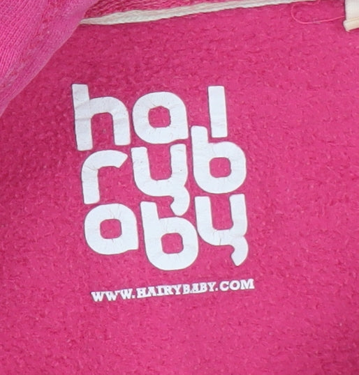 Hairy Baby Women's Pink Pullover Hoodie Medium 'Away with the Fairies'