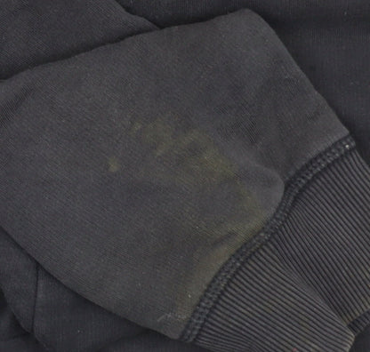 Tommy Hilfiger Men's Blue XL Henley Hoodie with Logo Detail