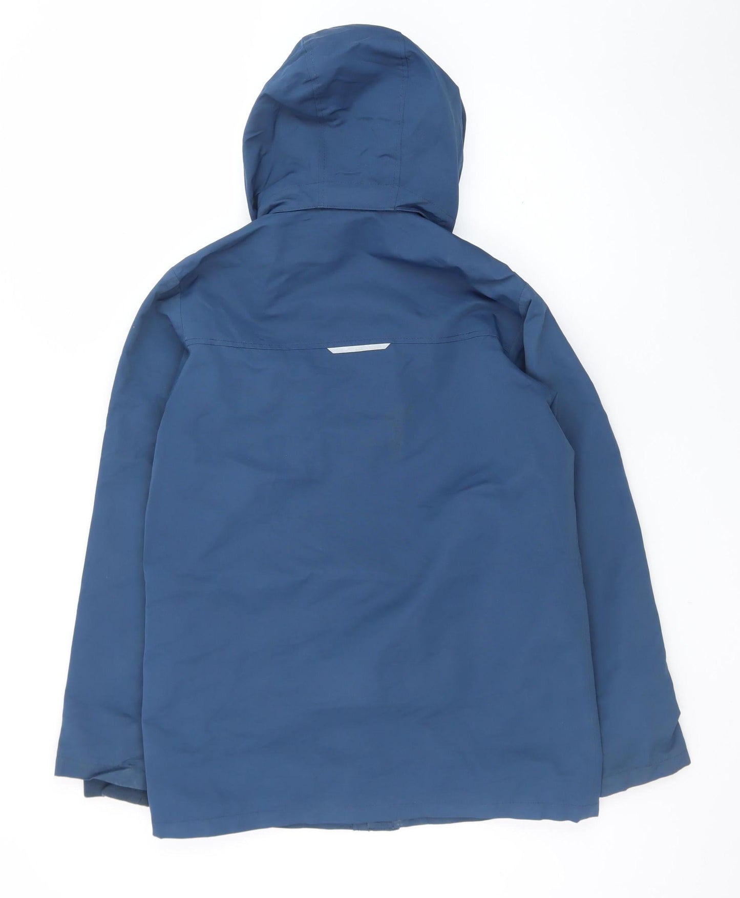 Name It Teens Blue Hooded Parka Jacket Size 164 Polyester Lined
