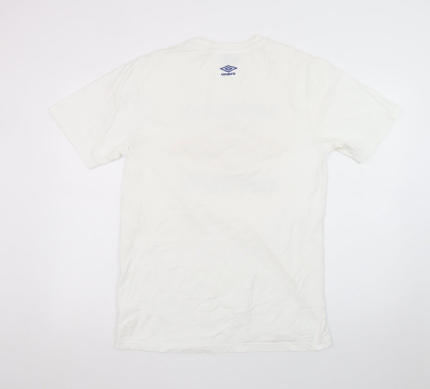 Umbro Men's White Short Sleeve Sports Logo T-Shirt Size M