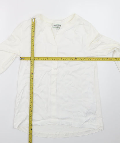 Carolyn Donnelly Women’s White Viscose Long Sleeve Blouse UK 10