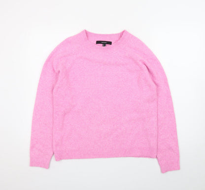 Vero Moda Women Pink Crew Neck Long Sleeve Pullover Jumper Size S
