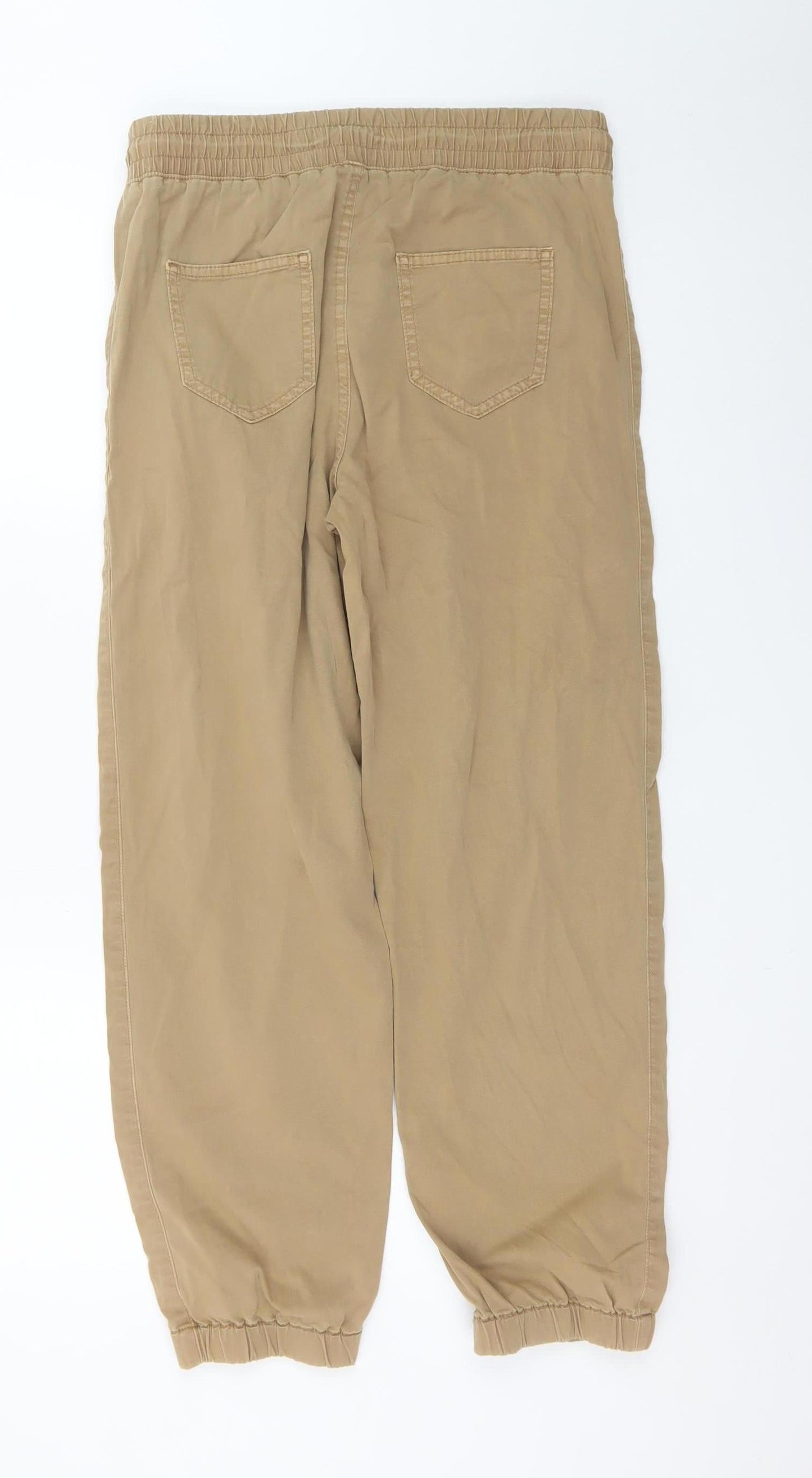 Marks and Spencer Women’s Beige Jogger Trousers Size 10 Elastic Waist