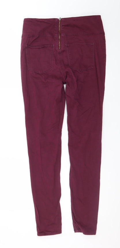 Pieces Women’s Purple High Rise Stretch Jegging Jeans L