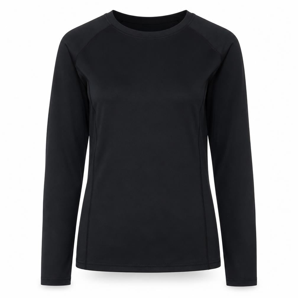 Dunnes Womens Black Long Sleeve Slim Fit Active Top Size S