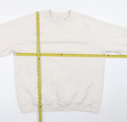 Samsøe Samsøe Women Beige XS Pullover Sweatshirt Cotton Blend