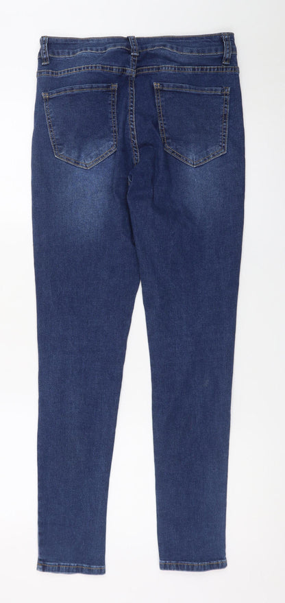 Miss RJ Women’s Blue High Rise Skinny Jeans Size 12 Denim Stretch