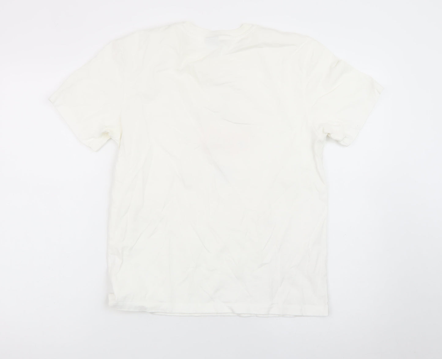 Paul Smith Women Ivory Art Floral Print T-Shirt Size S