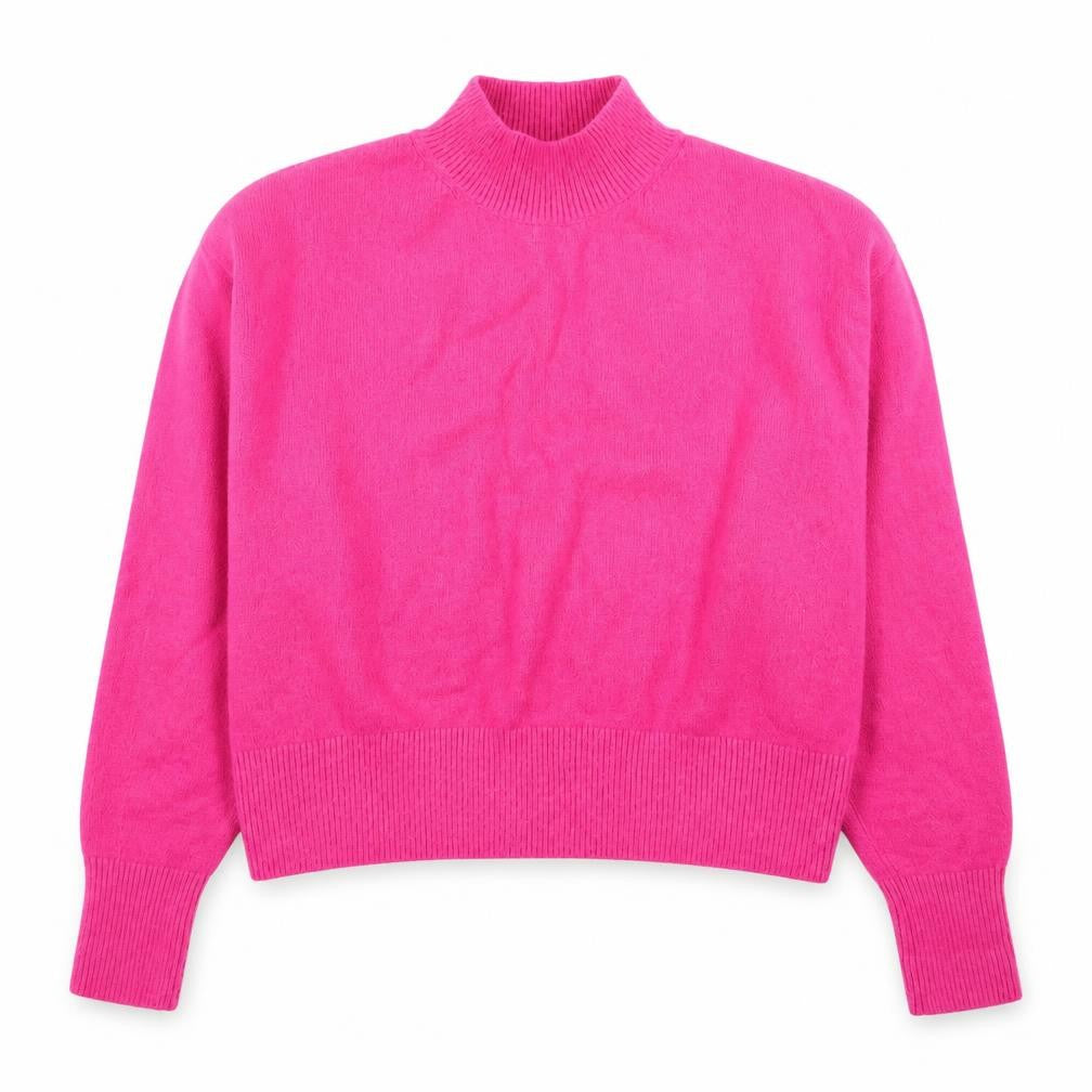 & Other Stories Women Pink Mock Neck Wool Blend Pullover Jumper S