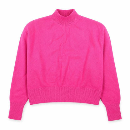& Other Stories Women Pink Mock Neck Wool Blend Pullover Jumper S