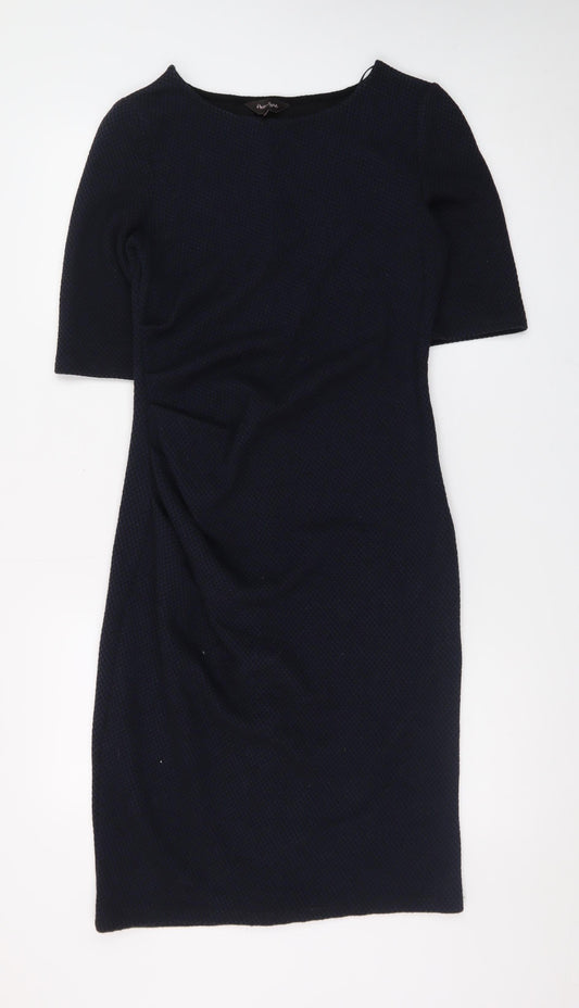 Phase Eight Women Black Size 10 Sheath Knit Dress