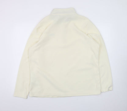 Regatta Great Outdoors Women Ivory Fleece 1/2 Zip Pullover UK 18