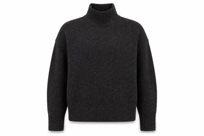 Zara Women Grey Wool Blend Roll Neck Jumper Size 12