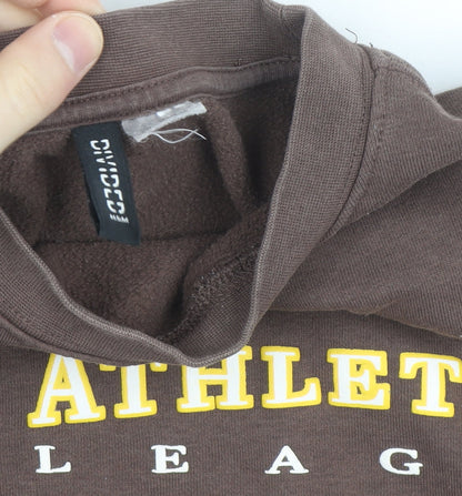H&M Divided Women's Brown Athletics League Sweatshirt Size S